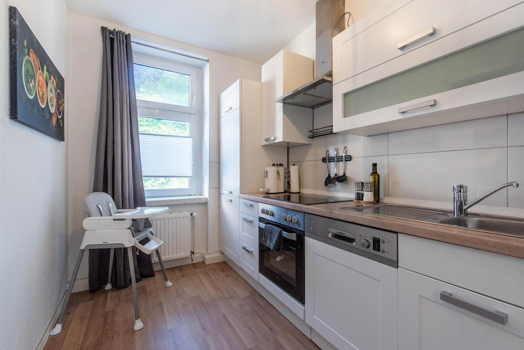 Apartment - Modern - Familienfreundlich - Kueche Gotha Esterno foto