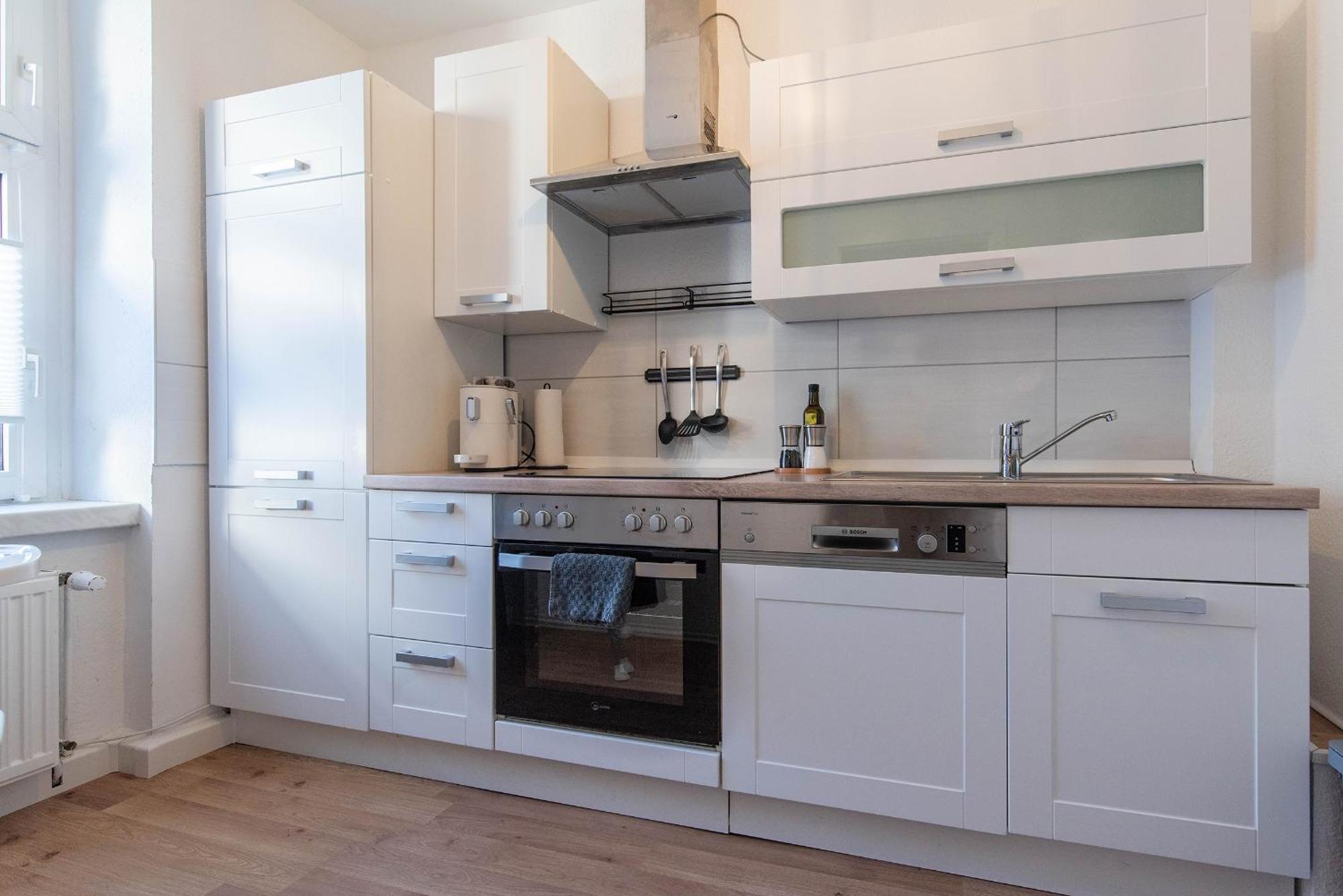 Apartment - Modern - Familienfreundlich - Kueche Gotha Esterno foto